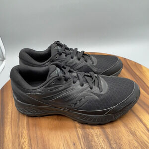 Saucony Cohesion 13 Shoes Womens Size 9 Triple Black Running Comfort Walking Gym